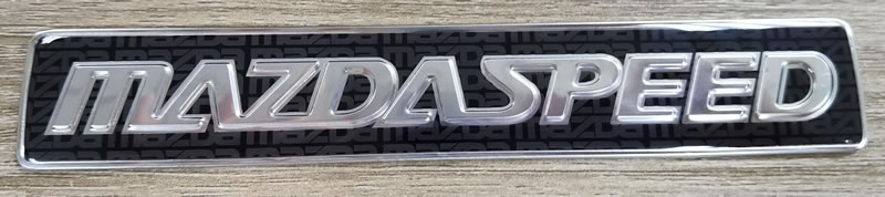  Mazdaspeed Trunk Badge Replica OEM Mazdaspeed Protege