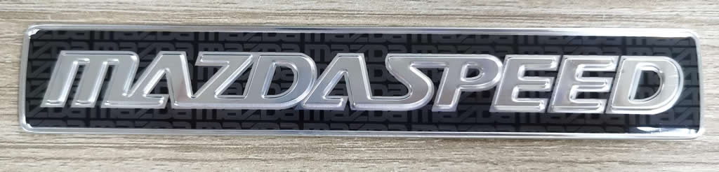 (image for) Mazdaspeed Trunk Badge Replica OEM Mazdaspeed Protege