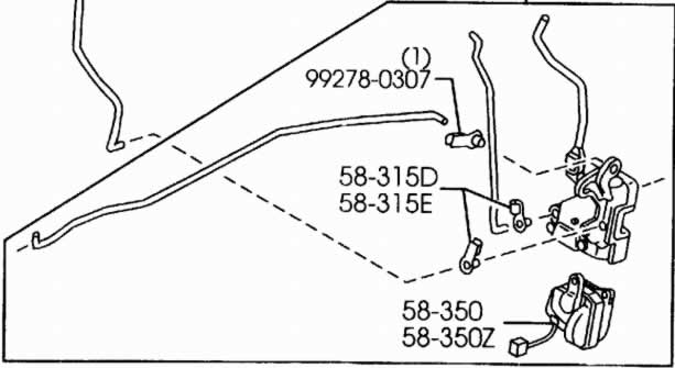(image for) Mazda OEM Power Door Lock Actuator Front Passenger Mazdaspeed Protege