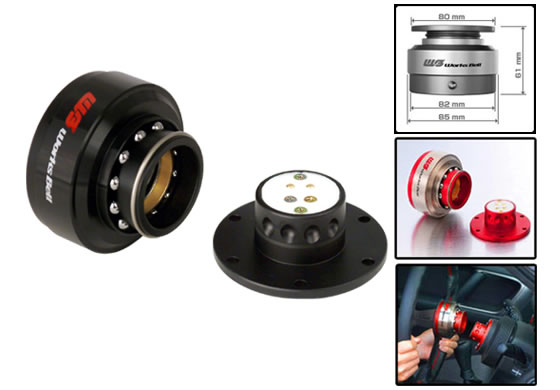 (image for) Works Bell Rapfix2 Quick Release Steering Wheel Hub Black