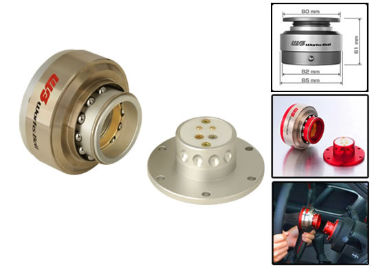 (image for) Works Bell Rapfix2 Quick Release Steering Wheel Hub Silver